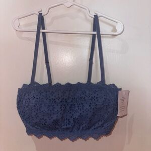 NWT Auden Periwinkle Lace Bralette